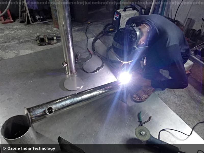 TIG welding of stainless steel ozone equipment components