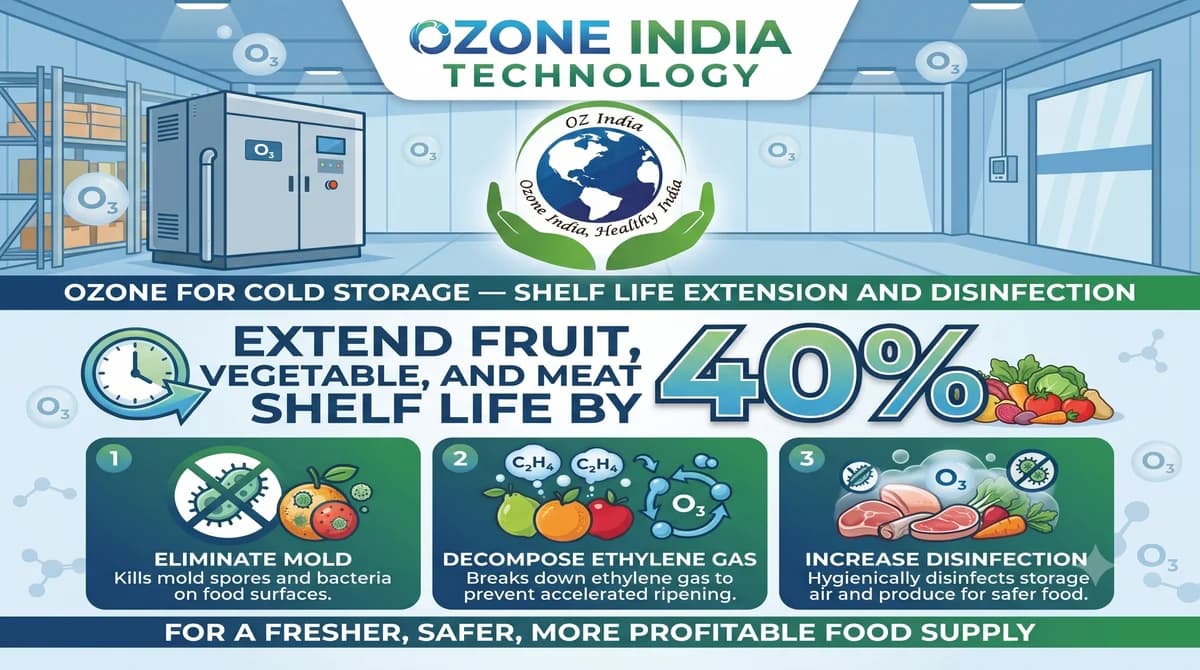 Cold Storage Ozone Treatment — ozone treatment by Ozone India Technology