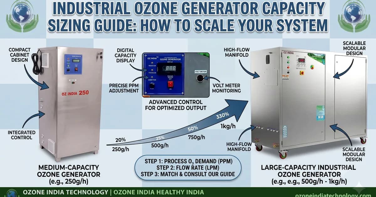 How to Size an Ozone Generator — g/hr Capacity Guide | Ozone India Technology — Ozone India Technology
