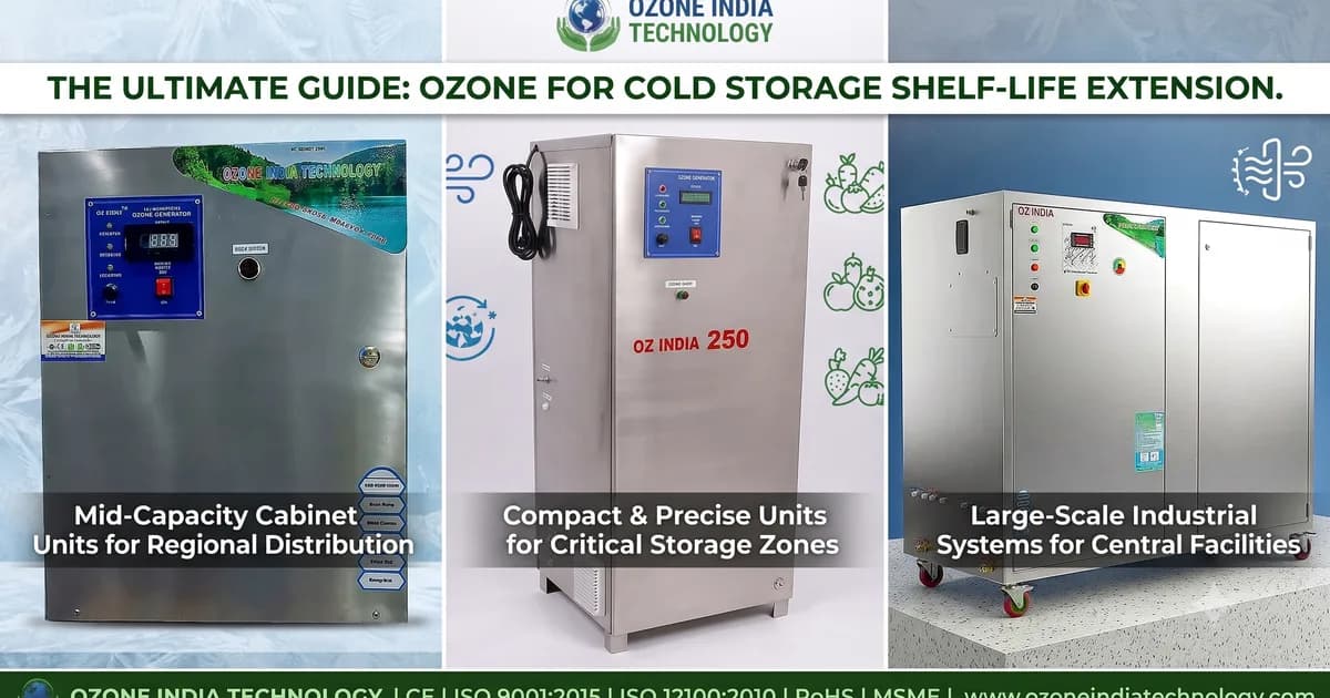 Ozone for Cold Storage — Shelf Life Extension, Mould Control & Ethylene Removal | Ozone India Technology — Ozone India Technology