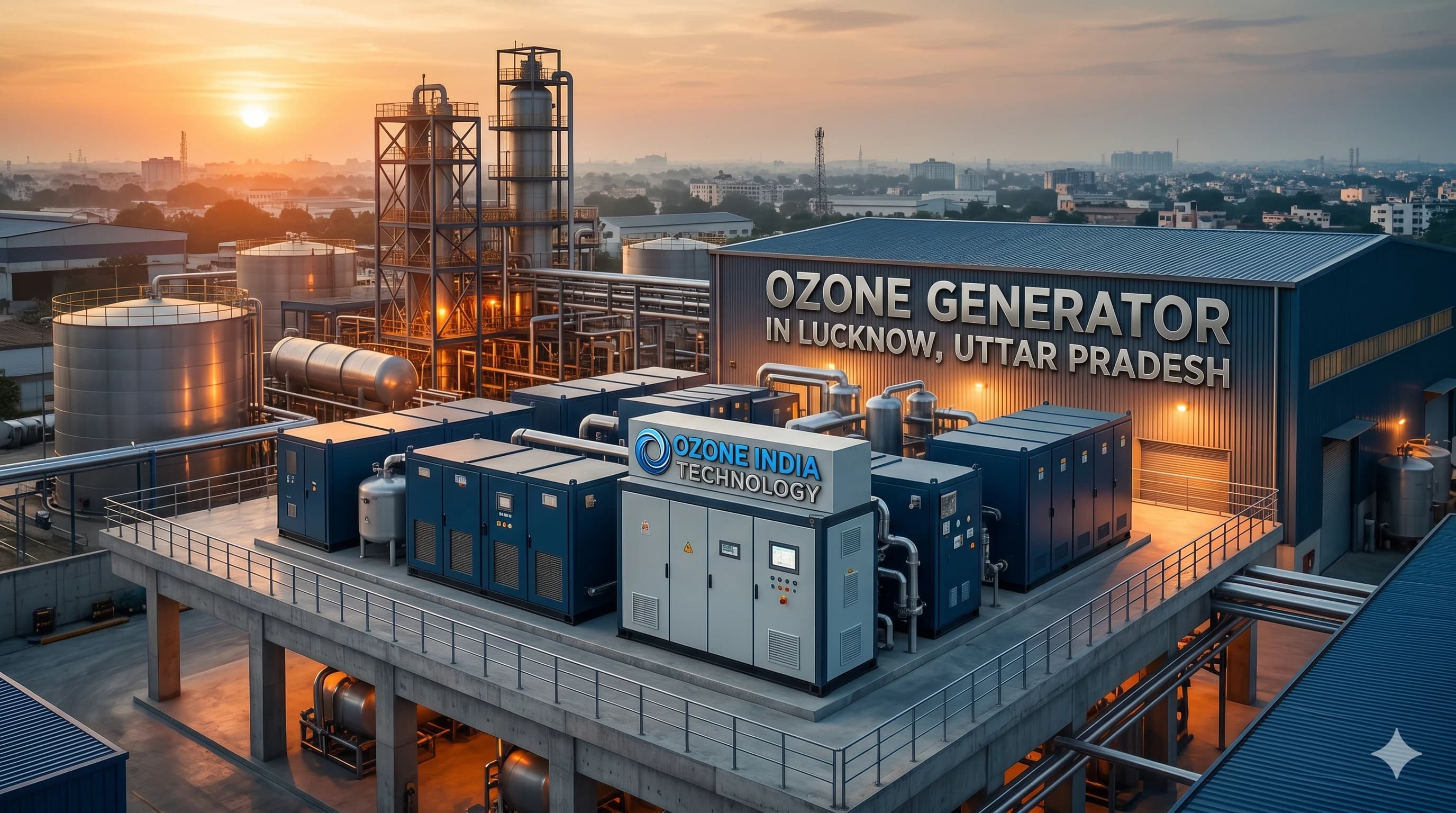 Ozone Generator Lucknow Uttar Pradesh — CE Certified Industrial Water Treatment — Ozone India Technology
