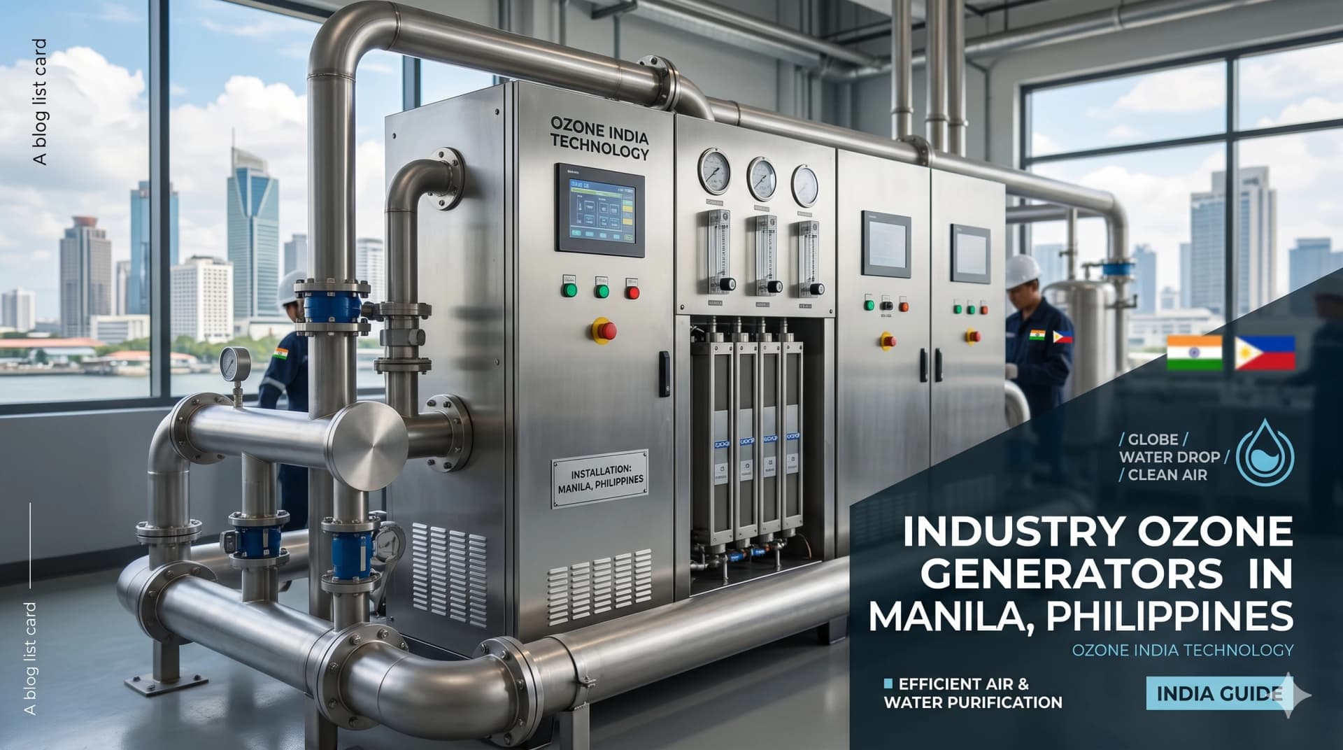 Ozone Generator Philippines Manila — CE Certified Industrial Water Treatment — Ozone India Technology