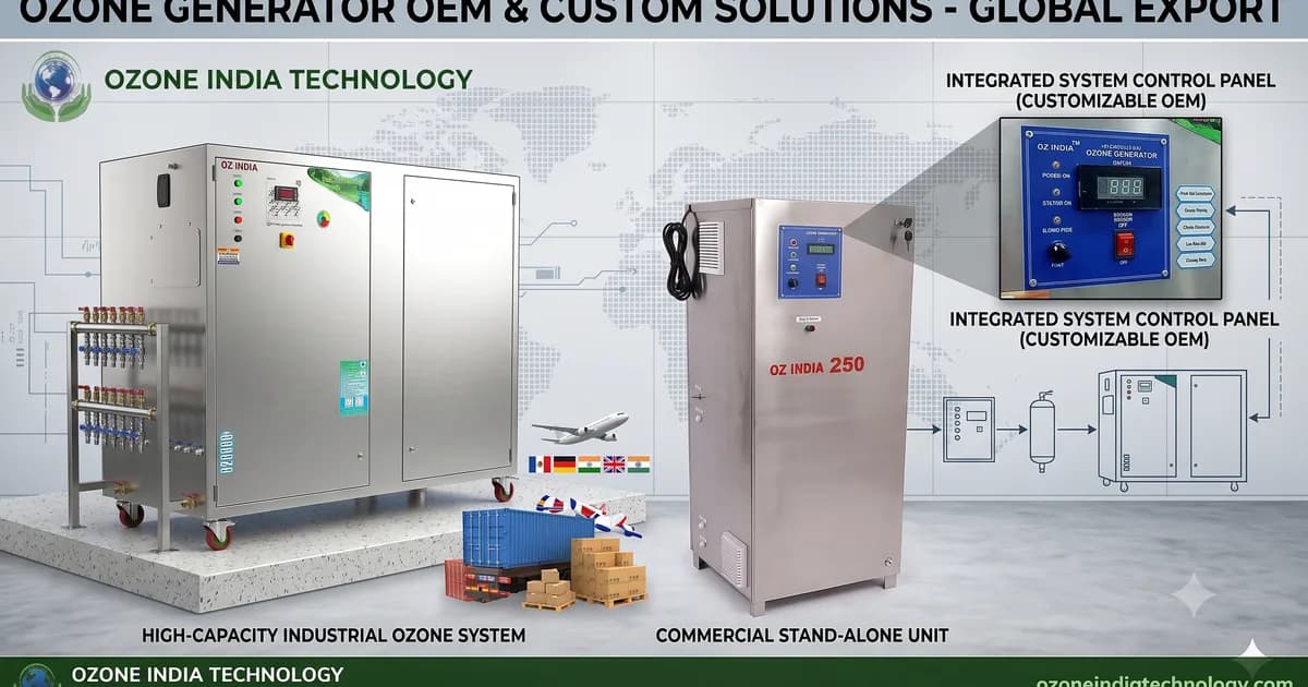 Ozone Generator OEM Manufacturing — Custom Branding, Private Label & Integration for Global Markets — Ozone India Technology