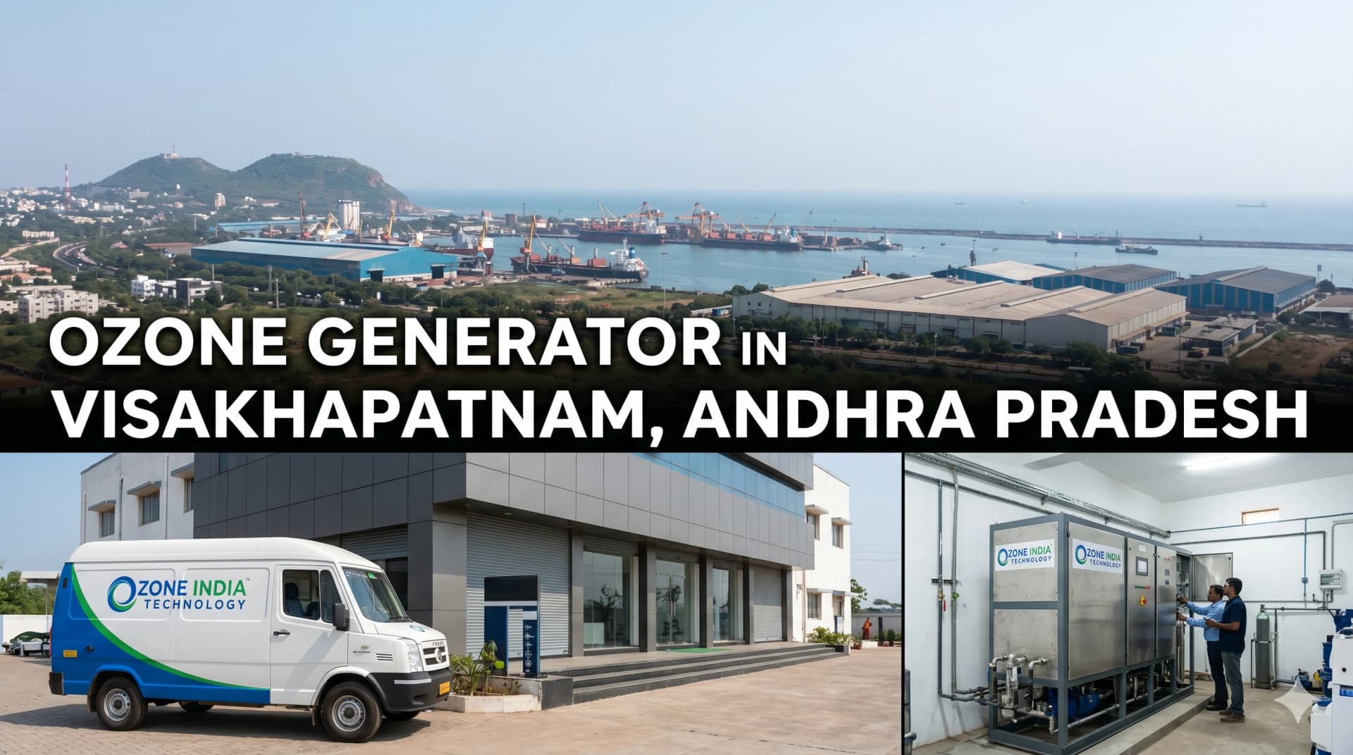 Ozone Generator Visakhapatnam Andhra Pradesh — CE Certified Industrial Water Treatment — Ozone India Technology