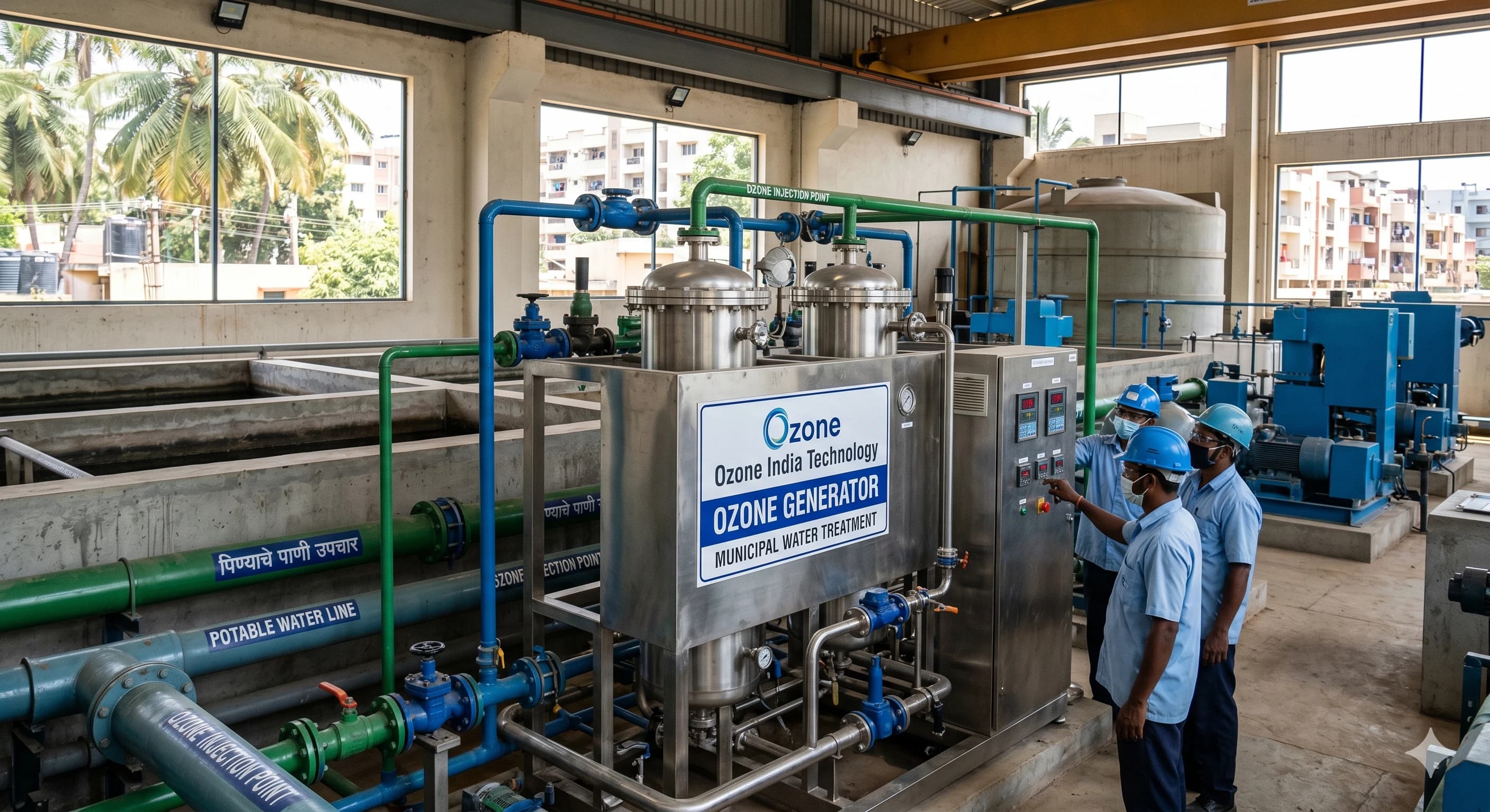 Ozonation System & Ozonator System for Water Treatment India | CE ISO — Ozone India Technology