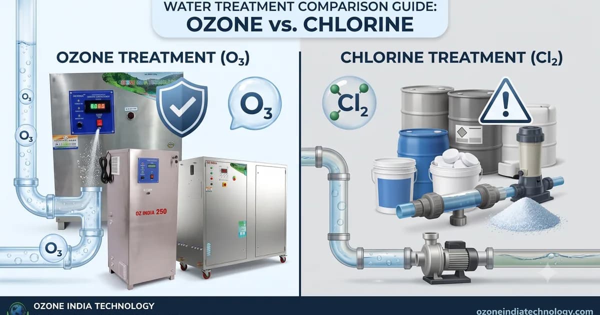 Ozone vs Chlorine Water Treatment — Why Industrial Plants Switch to Ozone | Ozone India Technology — Ozone India Technology