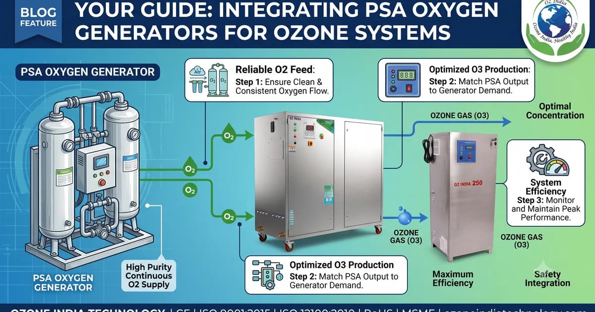 PSA Oxygen Generator for Ozone — Oxygen Feed vs Air Feed Comparison, Sizing & Integration Guide — Ozone India Technology
