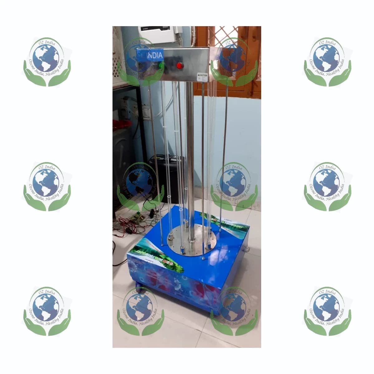 UV Tower Mobile 360 Disinfection — Ozone India Technology