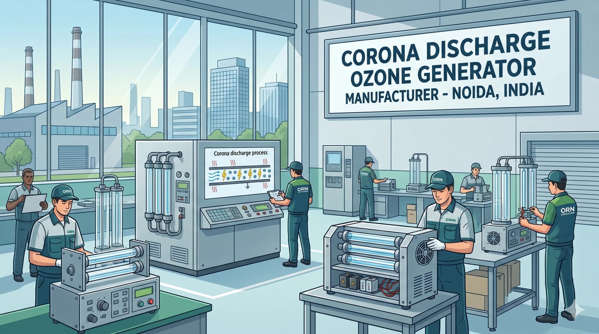 Corona Discharge Ozone Generator Manufacturer Noida India — Proven 11 Years | 150000+ Clients | CE ISO — Ozone India Technology