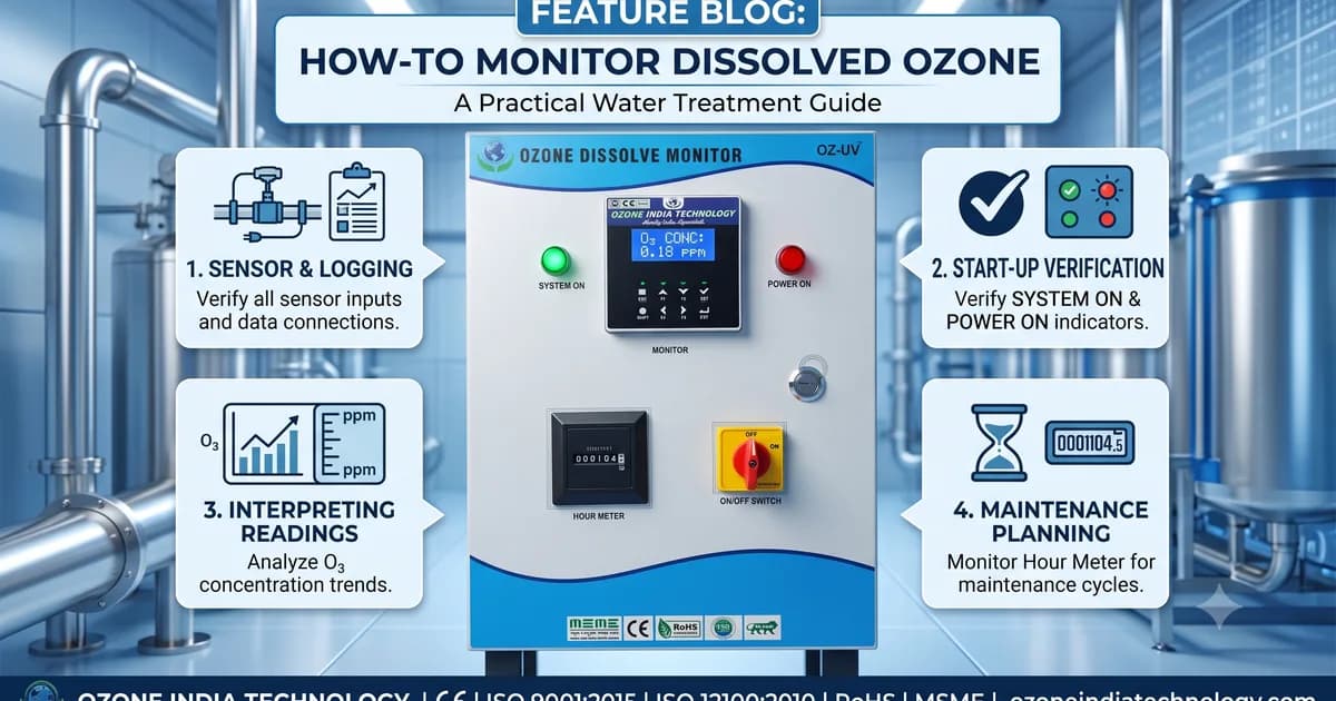 How to Monitor Dissolved Ozone — Sensors, Analyzers & Control | Ozone India Technology — Ozone India Technology