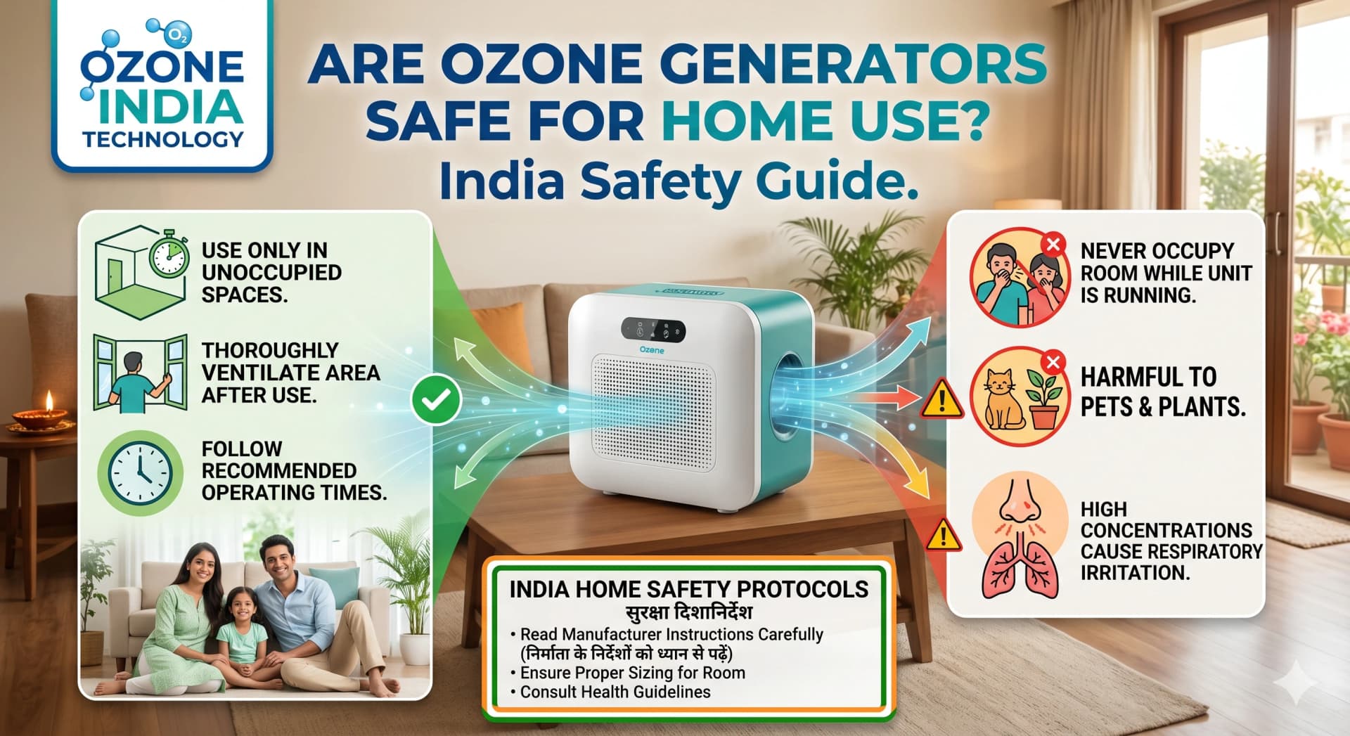 Ozone Home Generator India — Home Ozone System for Air & Water Purification — Ozone India Technology