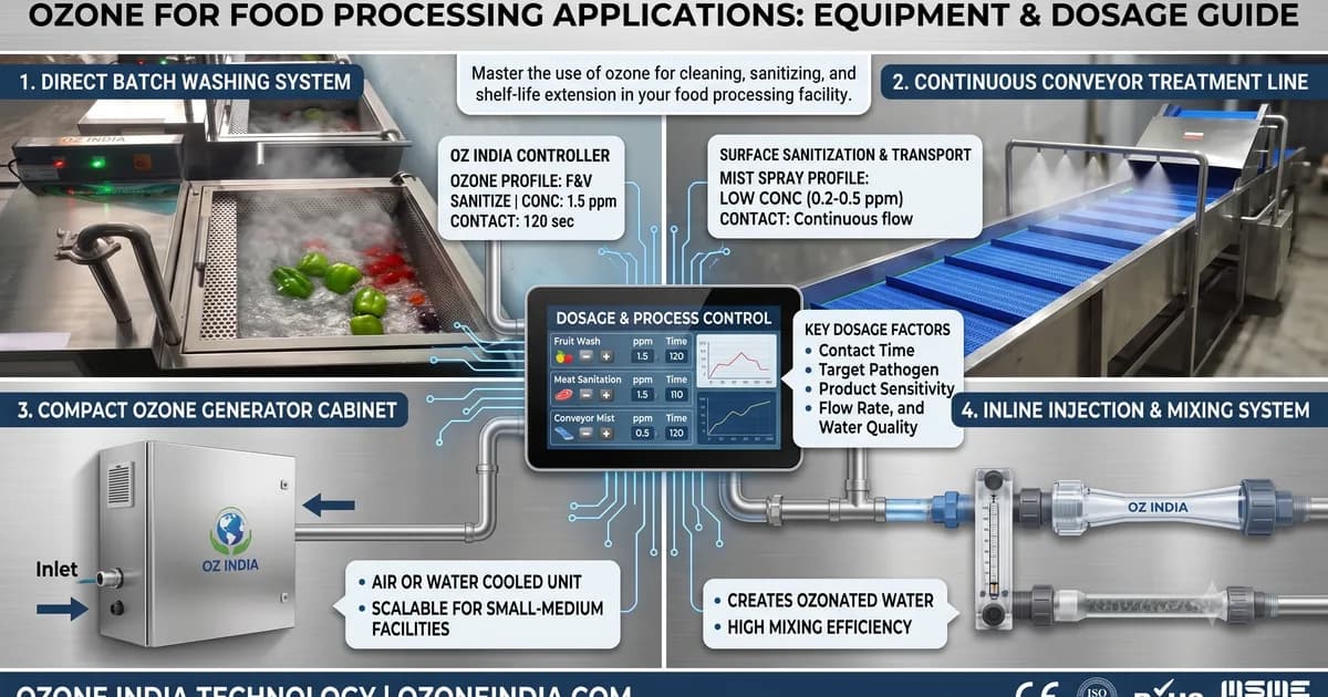 Ozone for Food Processing — Applications, Dosage & Equipment | Ozone India Technology — Ozone India Technology