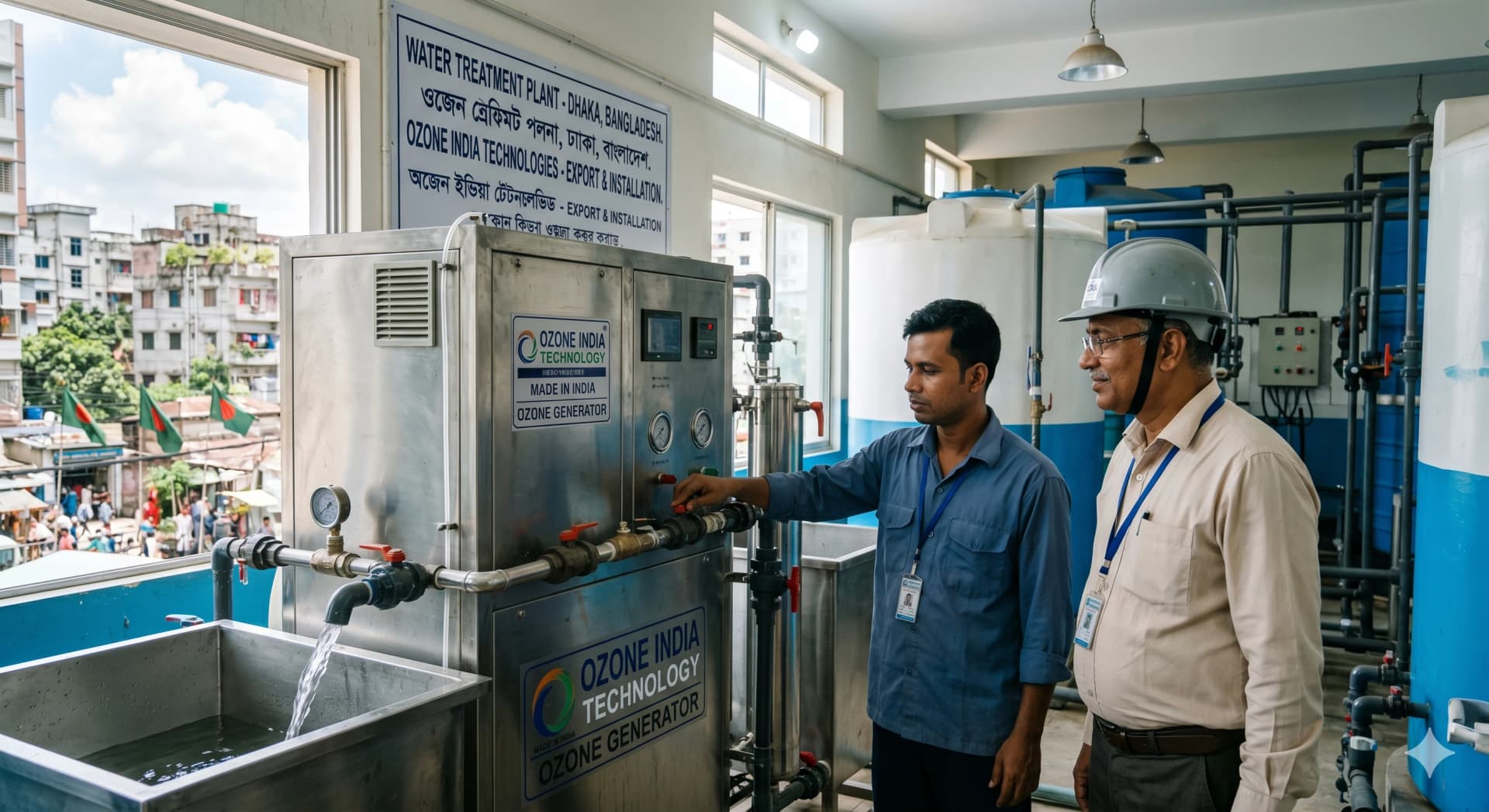 Ozone Generator Bangladesh Dhaka Water Treatment | CE ISO — Ozone India Technology