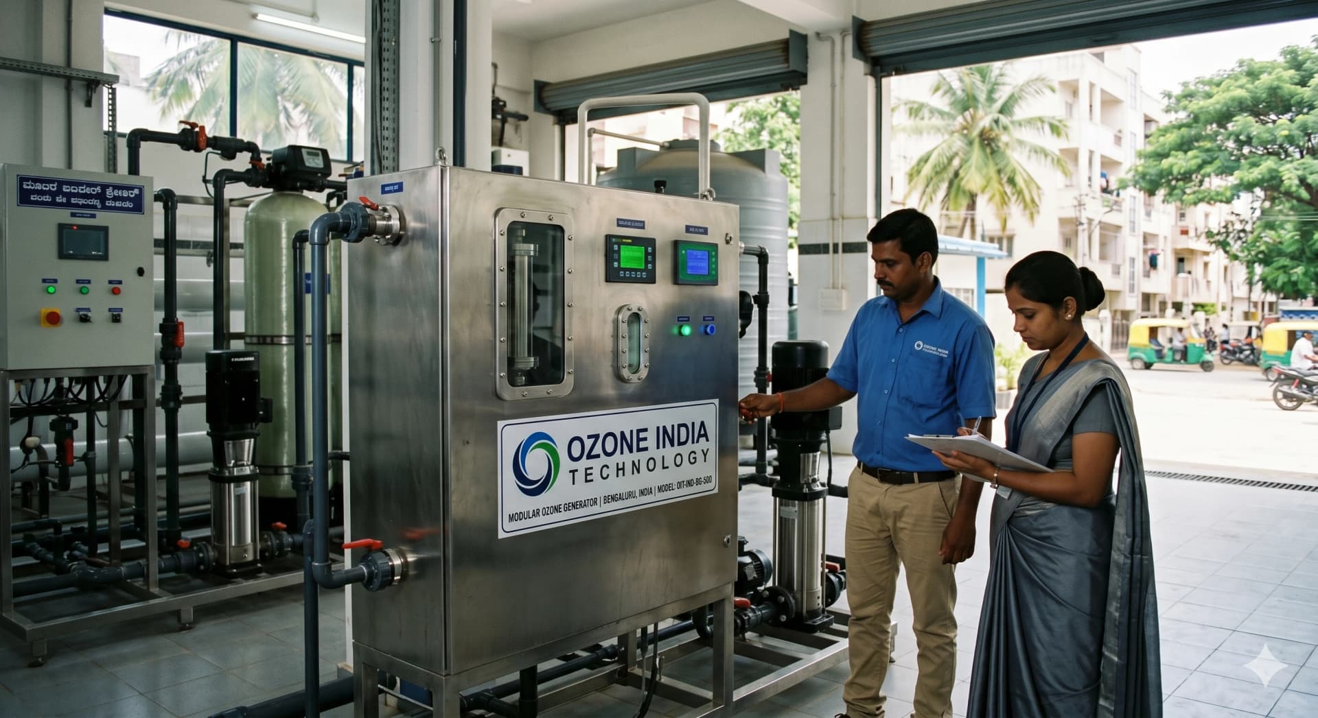 Ozone Generator Bengaluru India — CE Certified Industrial Water Treatment — Ozone India Technology