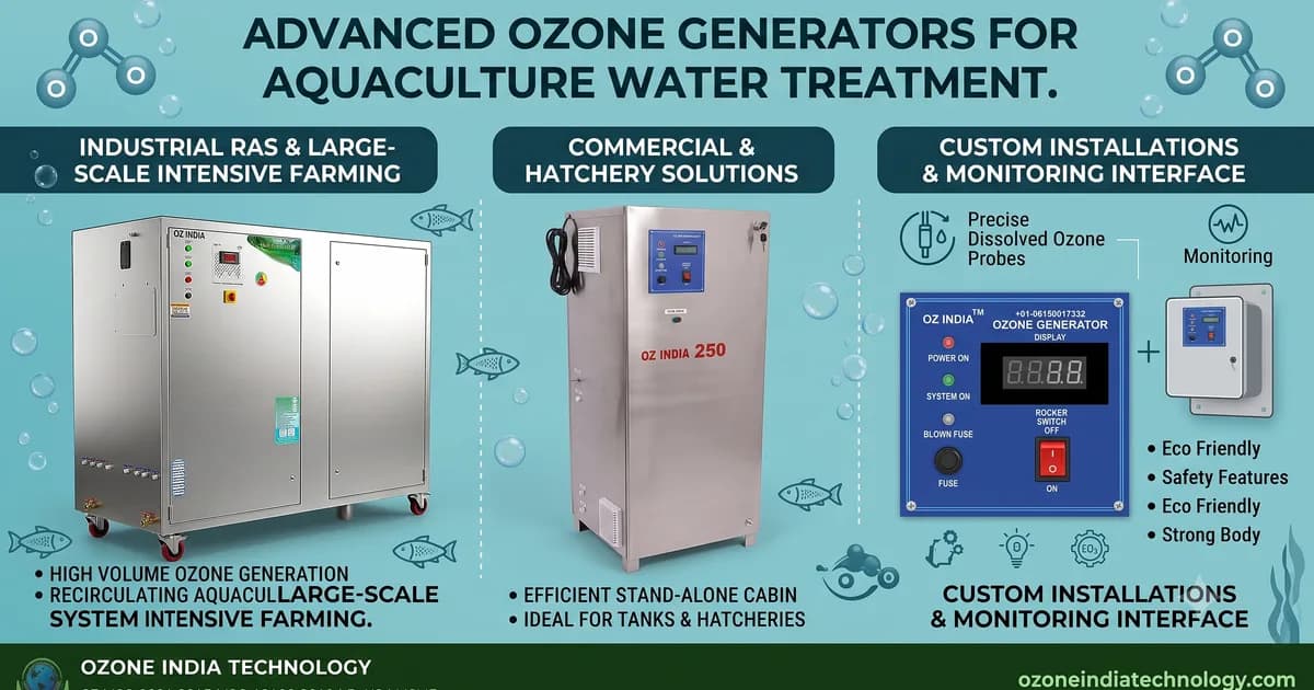 Ozone Generator for Aquaculture & Fish Farming — RAS Water Treatment Guide | Ozone India Technology — Ozone India Technology
