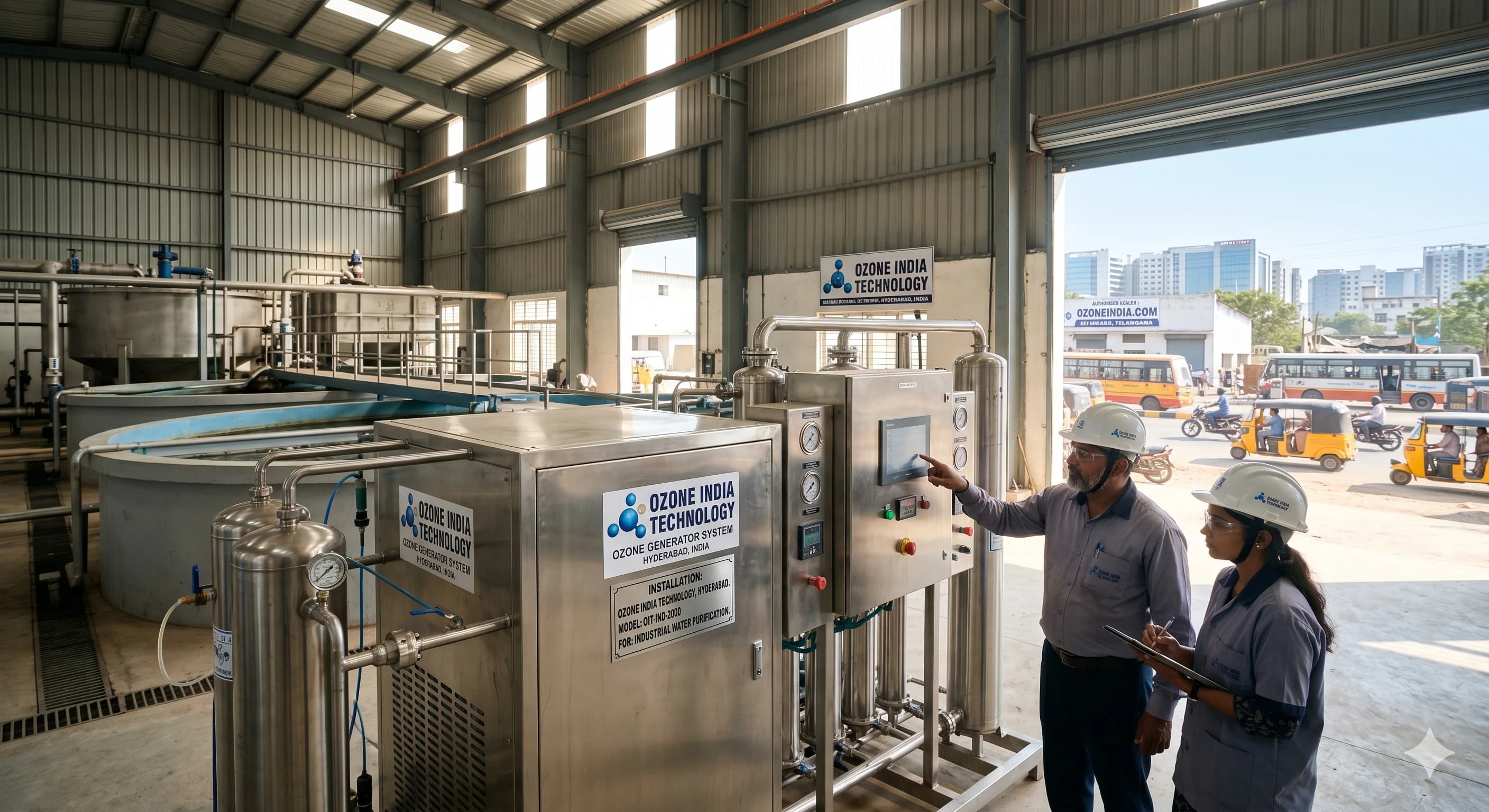 Ozone Generator Hyderabad India — CE Certified Industrial Water Treatment — Ozone India Technology