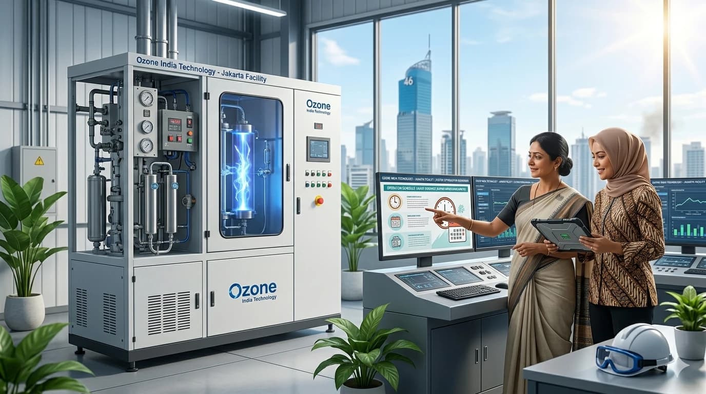 Ozone Generator Jakarta Indonesia — CE Certified Industrial Water Treatment — Ozone India Technology