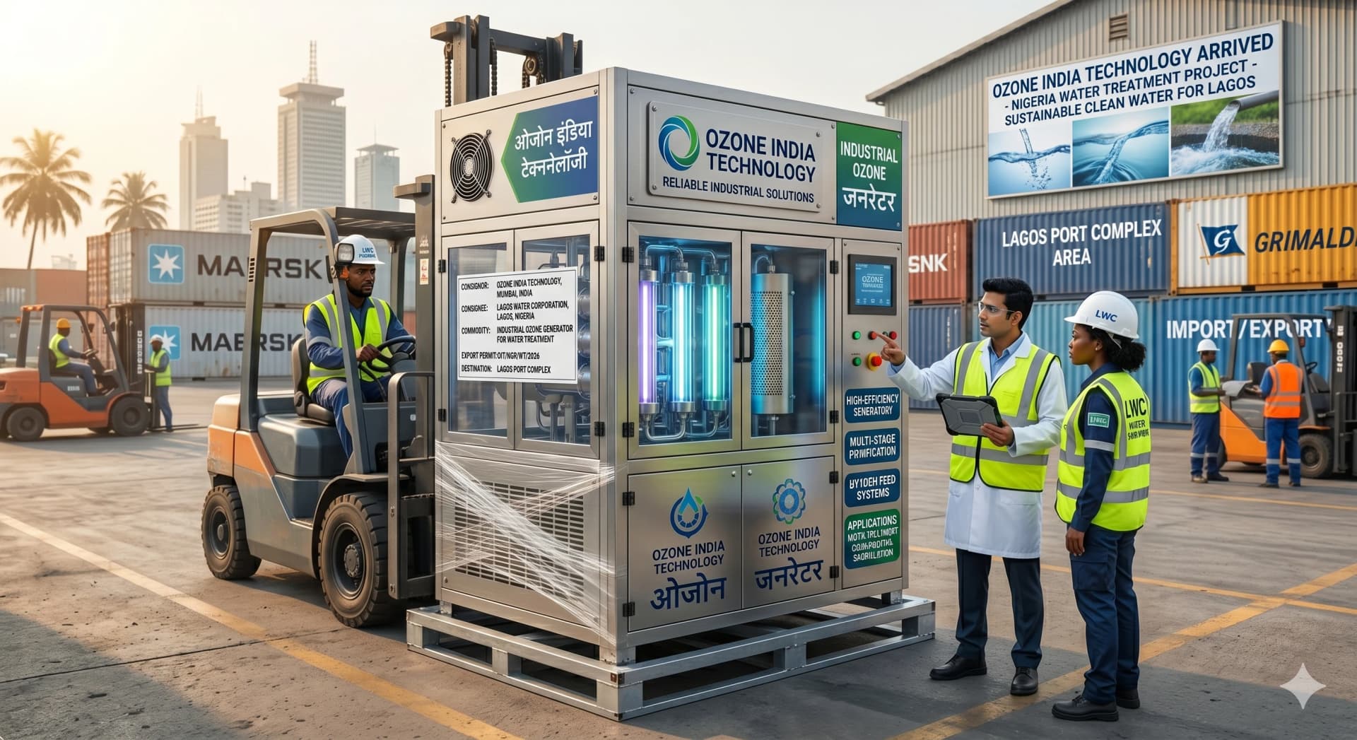 Ozone Generator Nigeria Lagos Water Treatment | CE ISO — Ozone India Technology