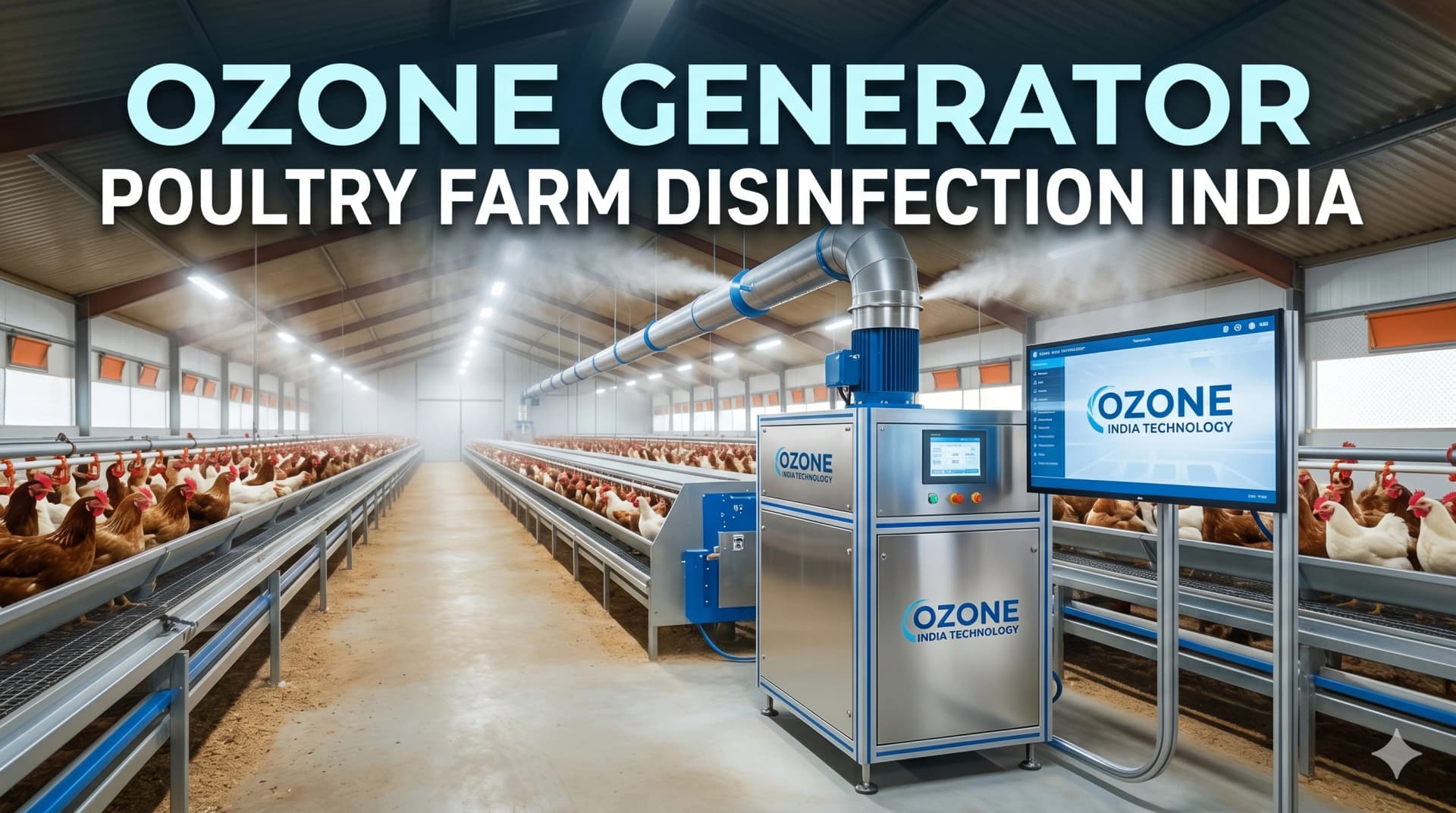 Ozone Generator Poultry Farm Disinfection India | FSSAI CE — Ozone India Technology