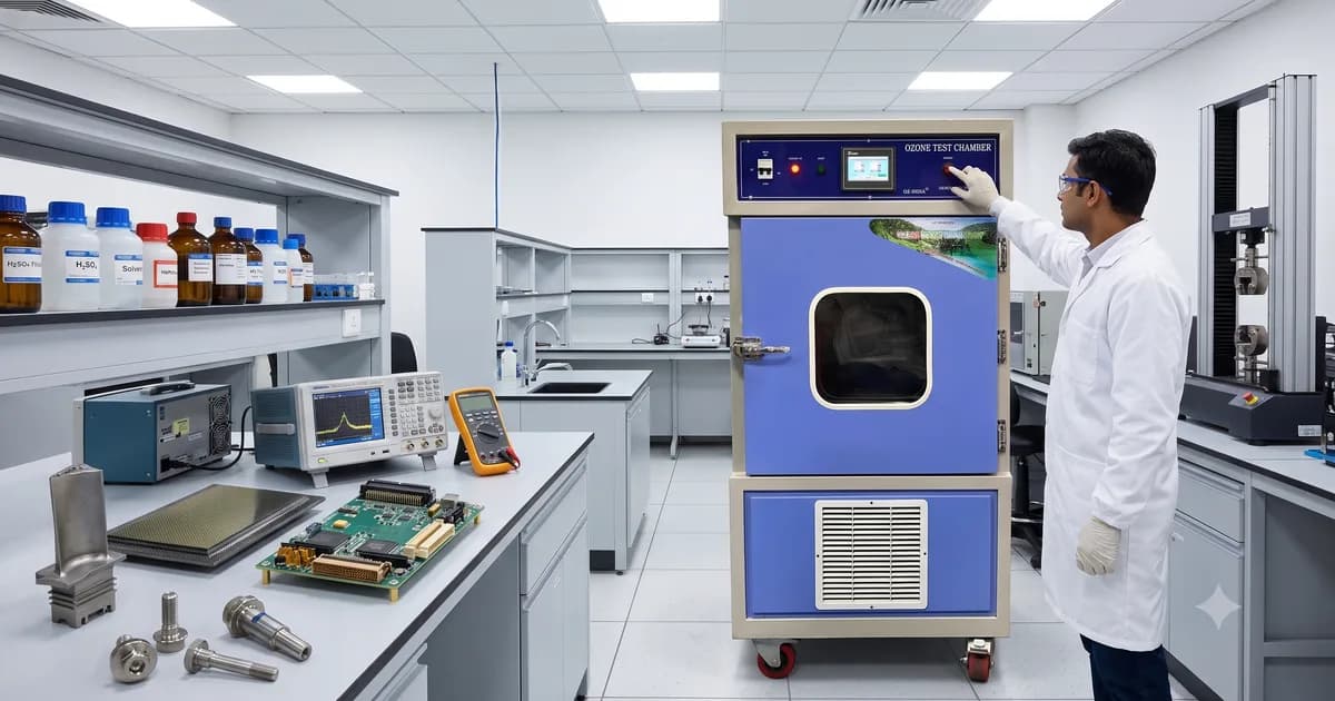Ozone Test Chamber for Analytical Testing Laboratory Bangalore — BE Analytic Solutions | Aerospace Defence | CE ISO — Ozone India Technology