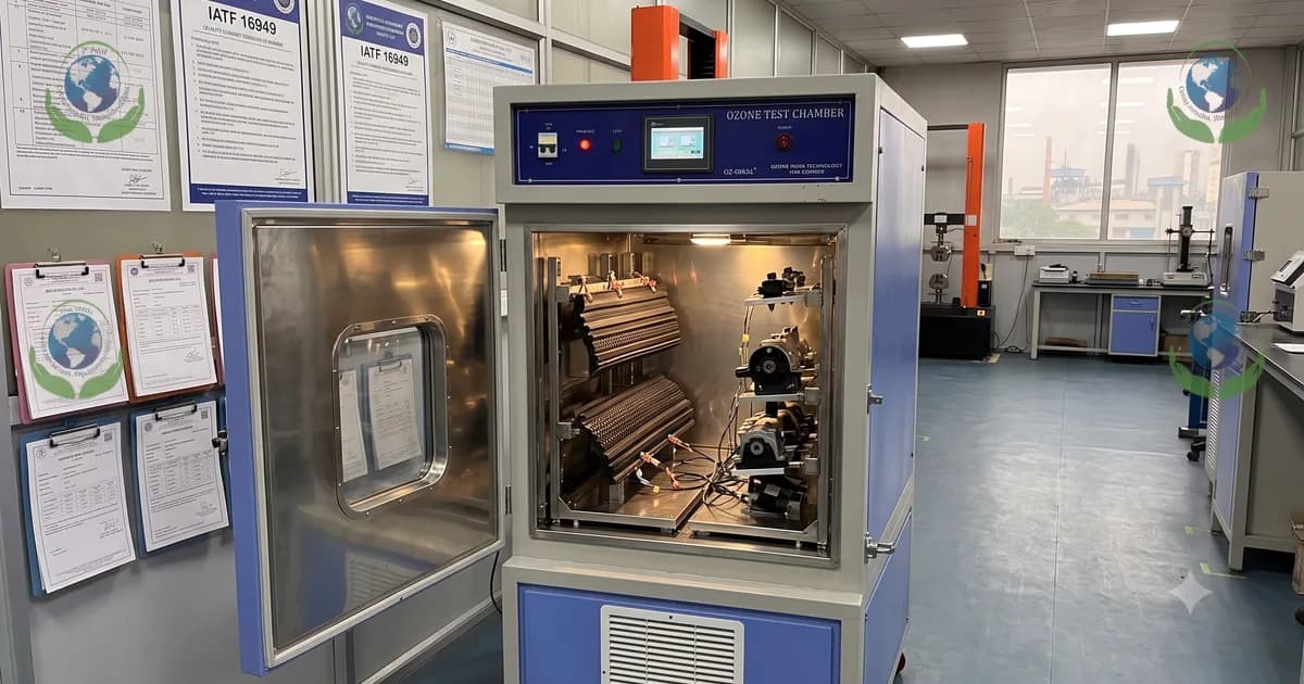 Ozone Test Chamber for Automotive Component Manufacturer Faridabad — Imperial Auto Industries | SS 500mm | CE ISO — Ozone India Technology