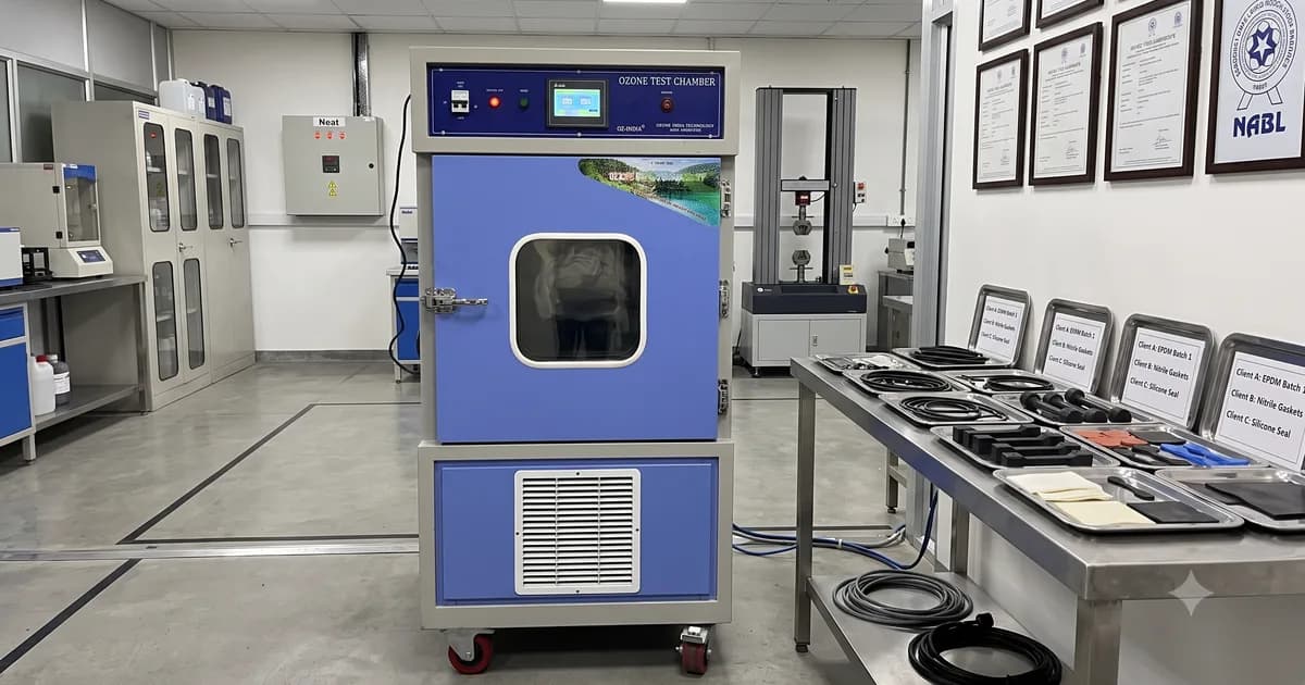 Ozone Test Chamber for NABL Accredited Testing Laboratory Gurgaon — Kanha Testing Labs | ISO 17025 | CE Certified — Ozone India Technology
