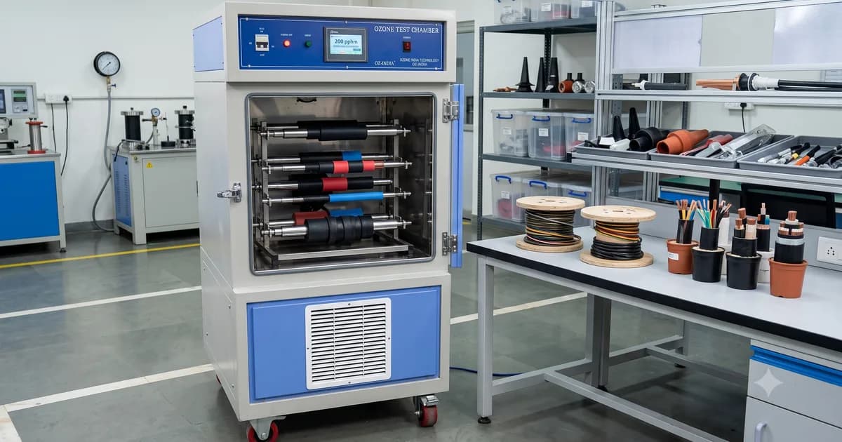 Ozone Test Chamber for Electrical Cable Manufacturer India — Raychem RPG Mumbai | IEC 60811-403 | CE ISO Certified — Ozone India Technology
