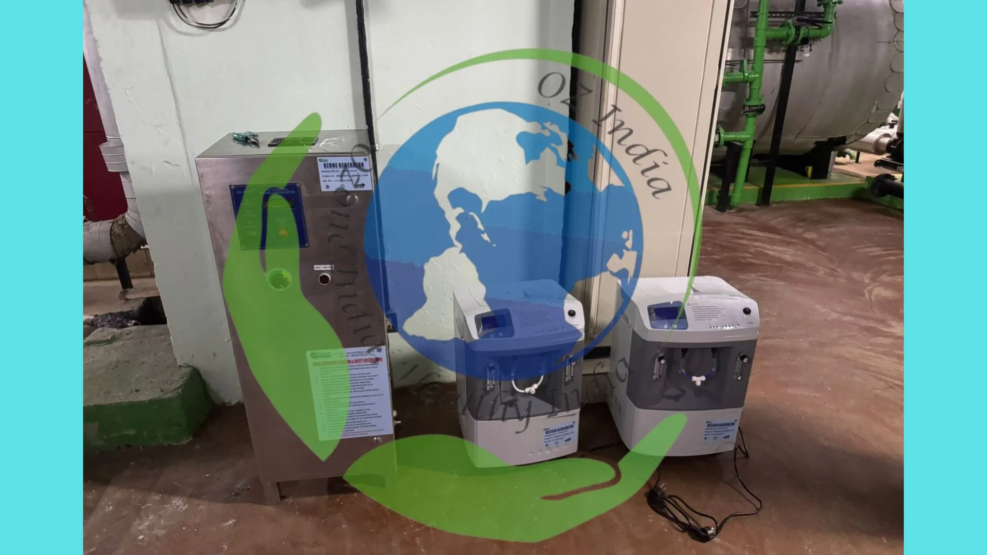This is the real image of Wastewater Treatment with Ozone Generator in STP in leela hotel.