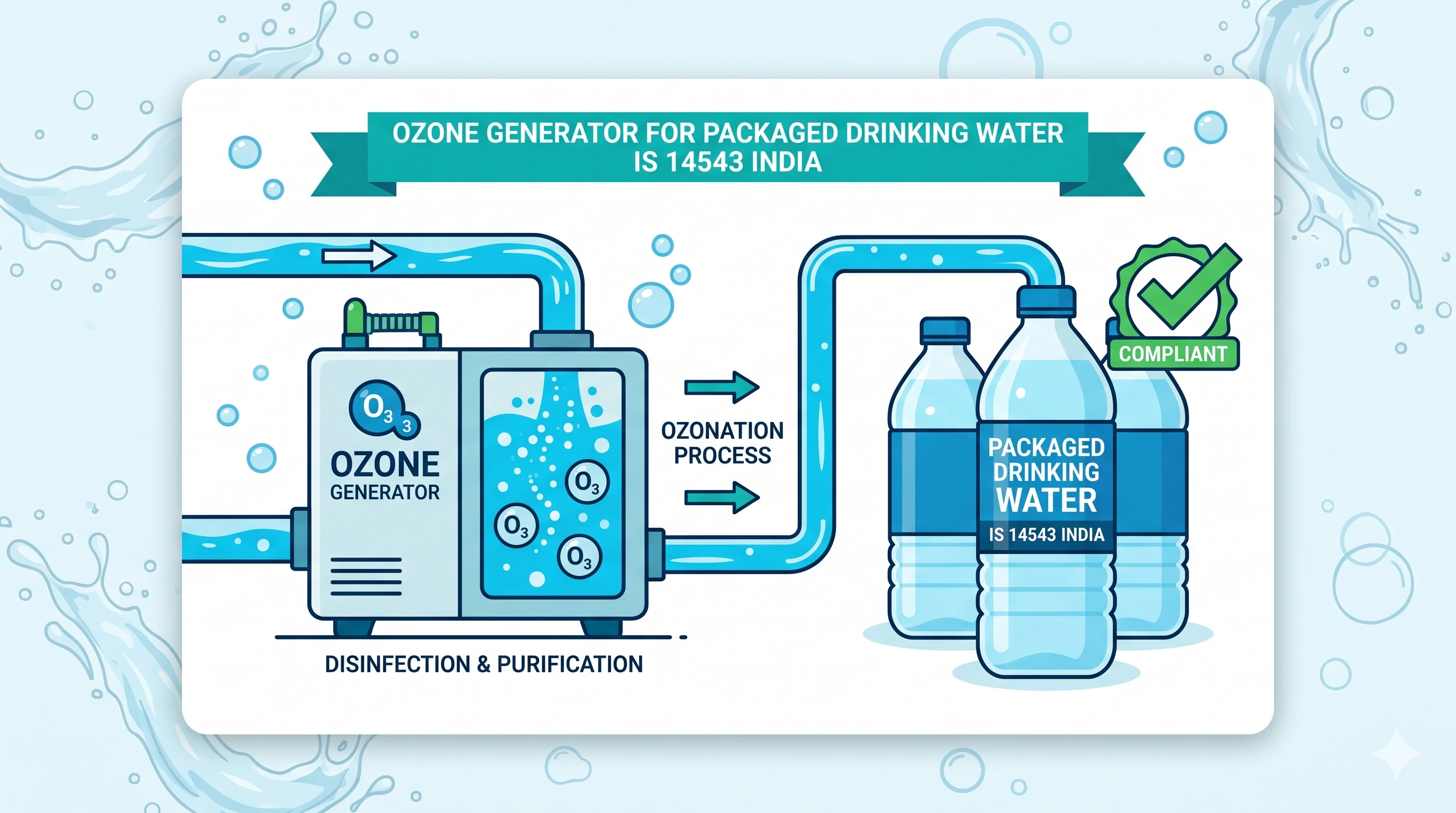 Ozone Generator for Packaged Drinking Water IS 14543 India — Proven BIS ...